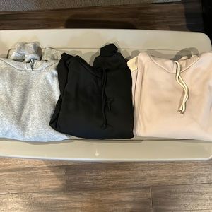 3 Shein Hooded Sweatshirts Hoodies Size Medium